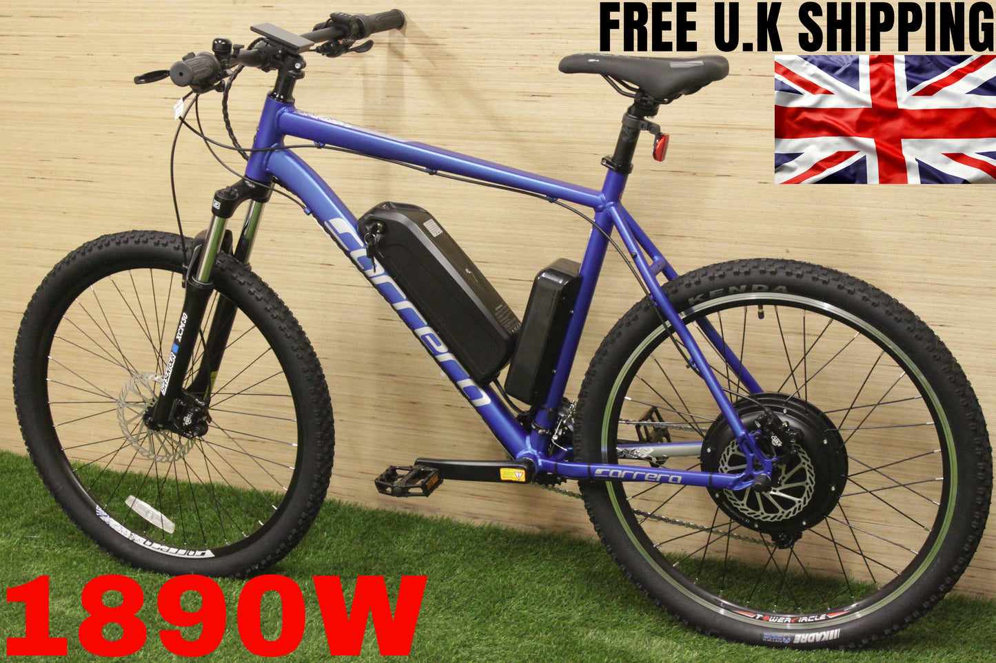 CARRERA VULCAN EMTB Ebike 1890W 48V 17.5AH 27.5" XL 22 inch frame